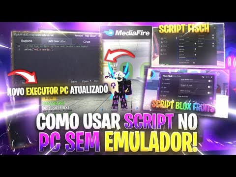 NOVO EXECUTOR!🤯COMO usar SCRIPT e EXECUTOR NO PC ( SCRIPT BLOX FRUITS, SCRIPT FISCH) NO ROBLOX 2024!