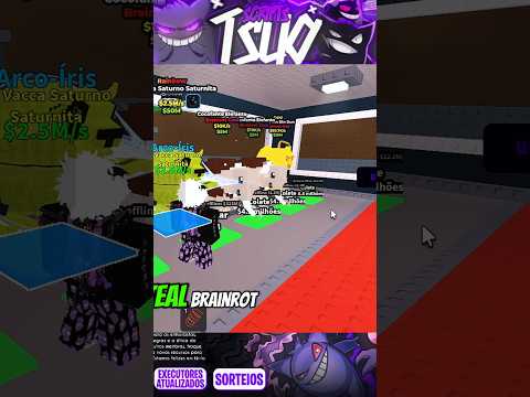 ROUBEI A LA VACA SATURNITA NO STEAL A BRAINROT( ROUBE UM BRAINROT) COM SCRIPT para CELULAR #roblox